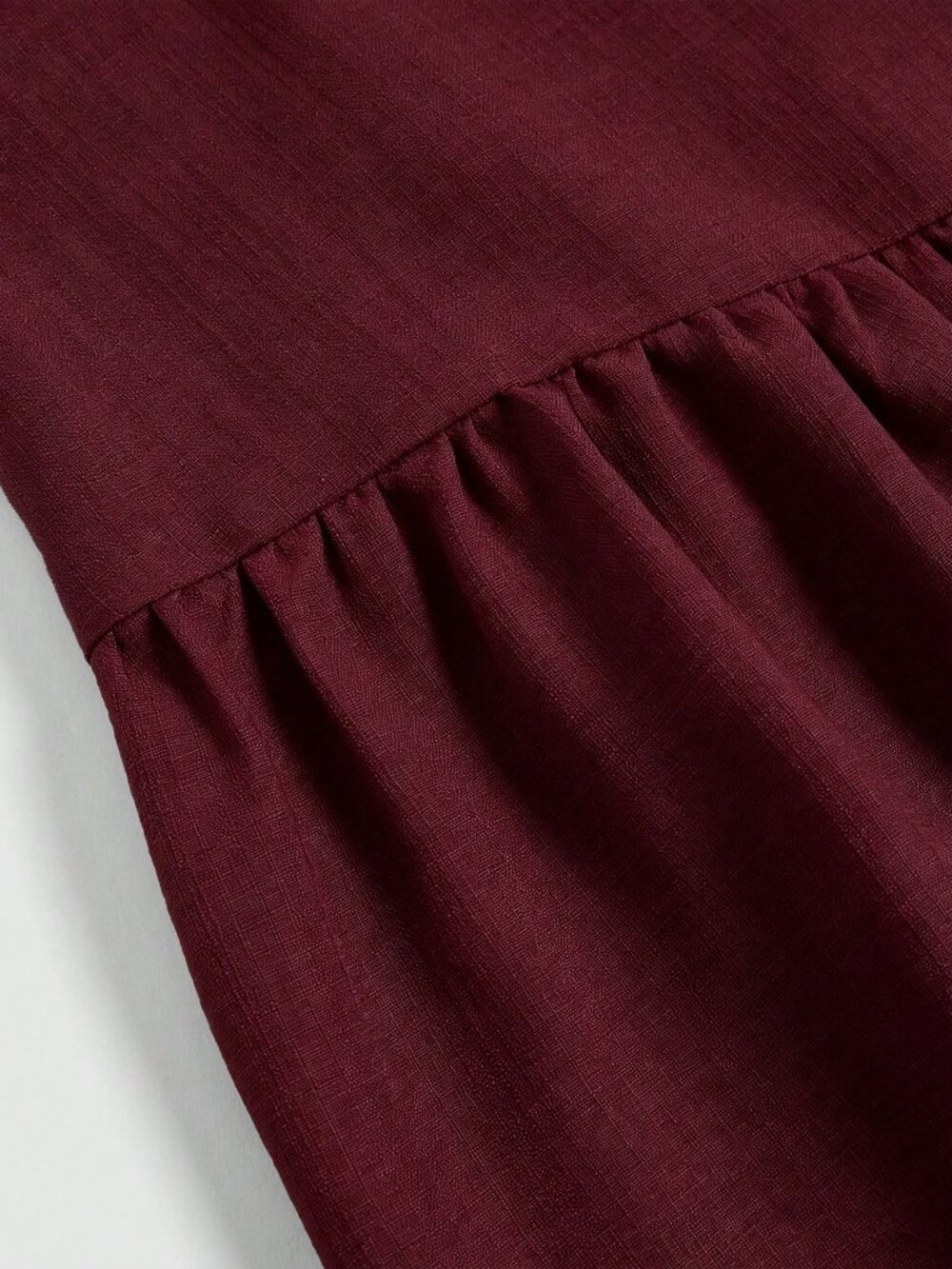 Burgundy Casual Women's Slimming Draped Wide Leg Pants - Picture 5 of 6